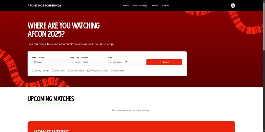 AFCON Screening Platform